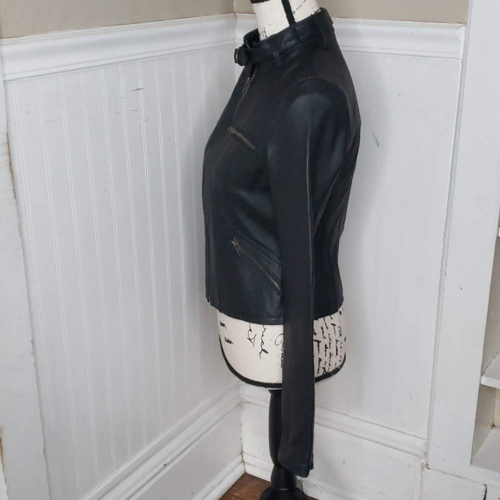 Rouge Moto black leather Jacket - Picture 2 of 8